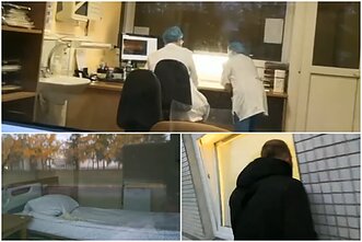 Coronavirus sceptics film Klaipėda Hospital windows to argue there are no patients