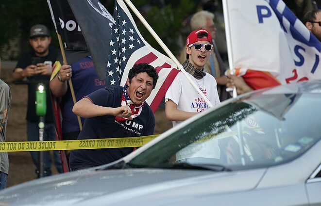 JAV emocijos, paskelbus Joe Bideno pergalę