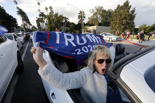 JAV emocijos, paskelbus Joe Bideno pergalę
