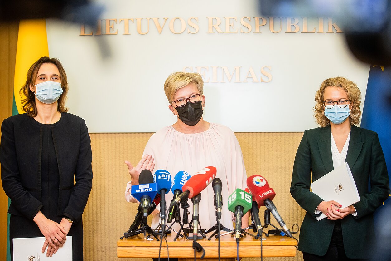 Tėvynės sąjunga-Lietuvos krikščionys demokratai (TS-LKD), Liberalų sąjūdis ir Laisvės partija pasirašė valdančiosios koalicijos sutartį