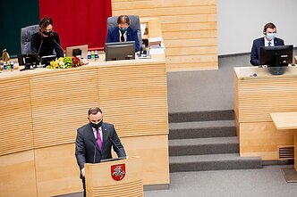 Andrzejus Duda lankosi Lietuvos Respublikos Seime Andrzejus Duda lankosi Lietuvos Respublikos Seime