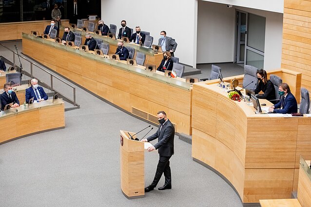 Andrzejus Duda lankosi Lietuvos Respublikos Seime Andrzejus Duda lankosi Lietuvos Respublikos Seime
