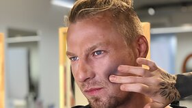 Justino Lapatinsko vaizdo klipo filmavimo akimirka