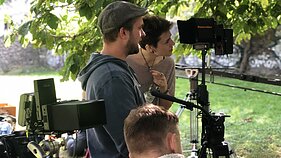 Justino Lapatinsko vaizdo klipo filmavimo akimirka