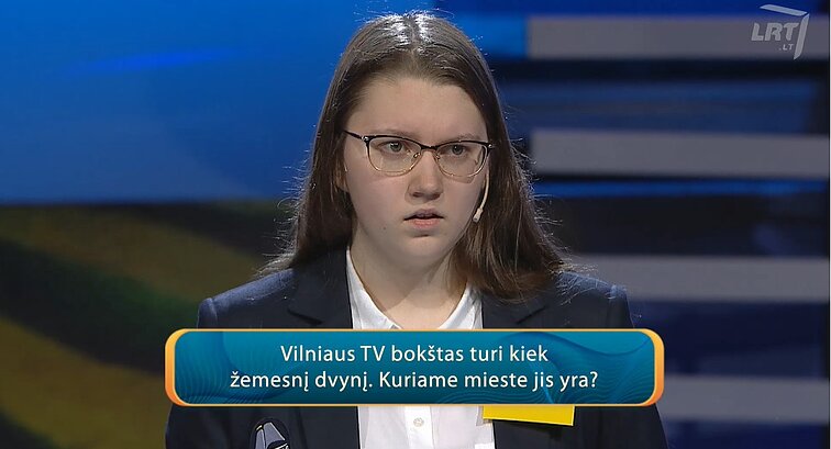 Lietuvos tūkstantmečio vaikai. Vilniaus TV bokštas turi kiek žemesnį dvynį. Kuriame mieste jis yra?