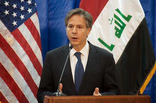 Kojala apie planuojamą Blinkeno vizitą Pekine: bandoma gesinti gaisrus, kurių ir taip daug