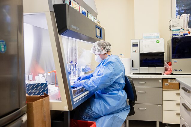 Testing for the coronavirus. Testing for the coronavirus.