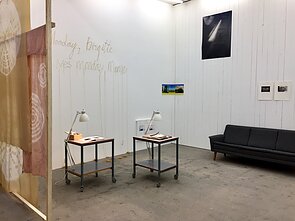 Marija Marcelionytė-Paliukė su B. Munk (DK). Parodos „Sunshine. So far...“ fragmentas. Enter Artspace. Orhusas. Danija. 2019 Marija Marcelionytė-Paliukė su B. Munk (DK). Parodos „Sunshine. So far...“ fragmentas. Enter Artspace. Orhusas. Danija. 2019