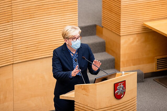 Dienos tema. Šimonytė: norėčiau, jog dabar priimtos priemonės nebūtų tyčia nepakankamos, kad naujai Vyriausybei sukurtų kuo nepatogesnes Kalėdas