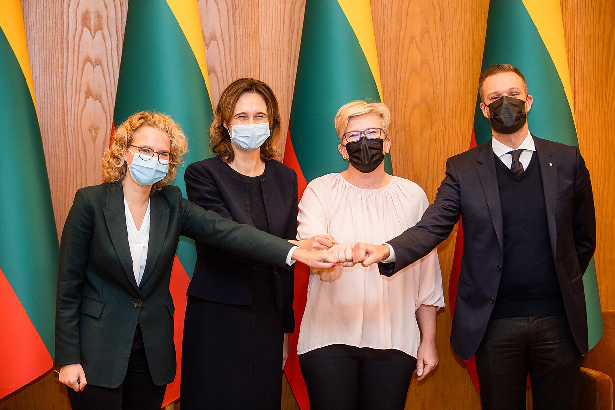 Aušrinė Armonaitė, Viktorija Čmilytė-Nielsen, Ingrida Šimonytė ir Gabrielius Landsbergis