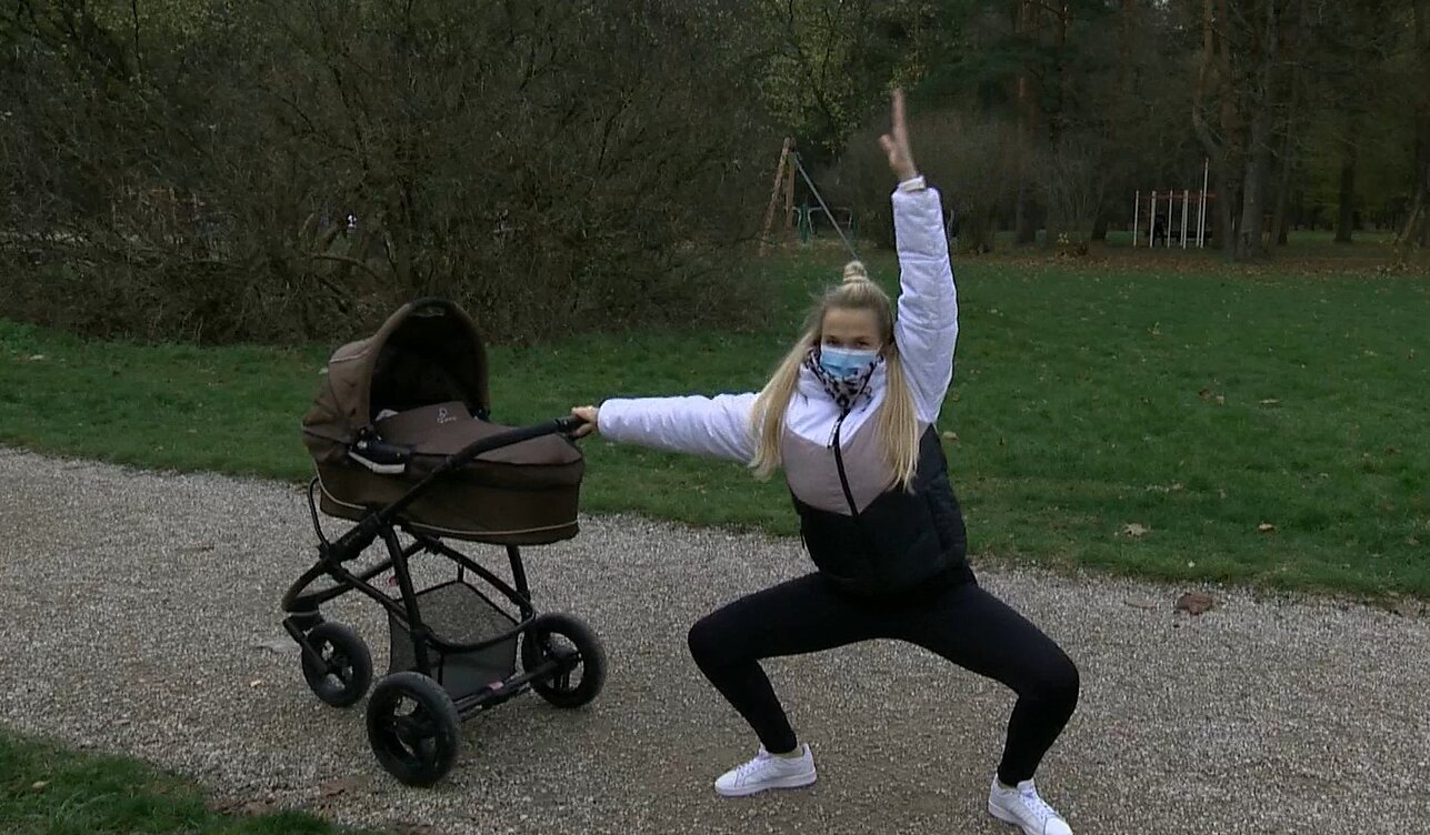 Mankšta su vežimėliu Mankšta su vežimėliu
