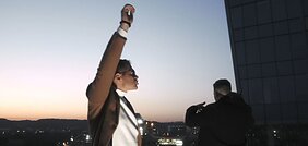 Kadras iš Aleknos ir Soliario vaizdo klipo