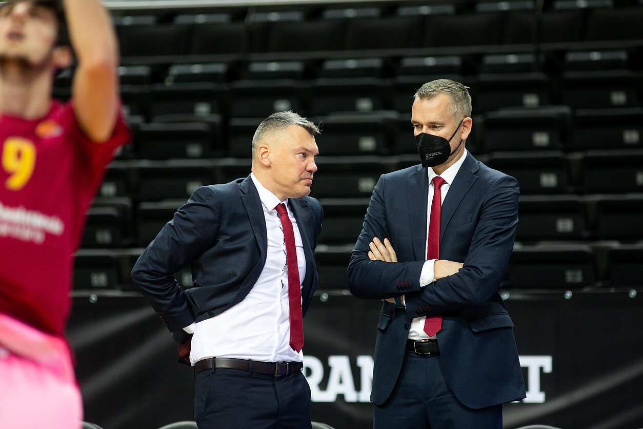 Šarūnas Jasikevičius ir Tomas Masiulis Šarūnas Jasikevičius ir Tomas Masiulis