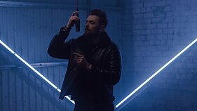 Jurijaus Veklenko klipo filmavimo akimirka