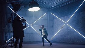 Jurijaus Veklenko klipo filmavimo akimirka
