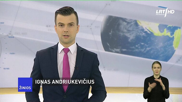 Žinios. Sportas. Orai (su vertimu į gestų k.)