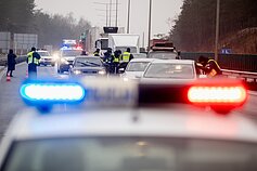Policijos patikra karantino metu kelyje A1 Policijos patikra karantino metu kelyje A1