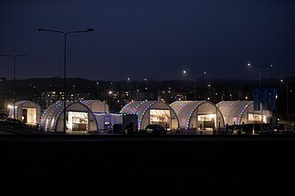 Koronaviruso mobilus patikros punktas Vilniuje