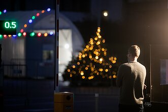 Koronaviruso mobilus patikros punktas Vilniuje