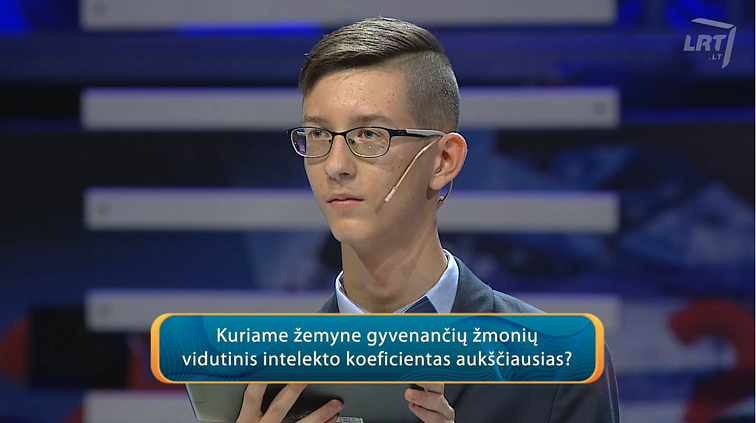 Lietuvos tūkstantmečio vaikai. Kuriame žemyne gyvenančių žmonių vidutinis intelekto koeficientas yra aukščiausias?