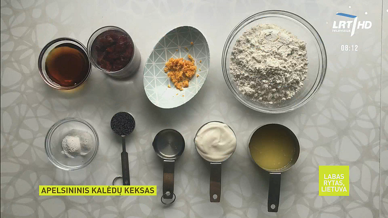 Apelsininio Kalėdų kekso receptas