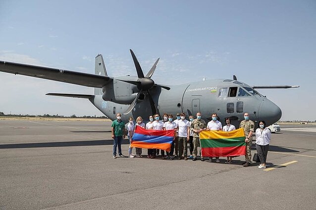 Lietuvos atsiųsta humanitarinė pagalba Armėnijai kovai su COVID-19