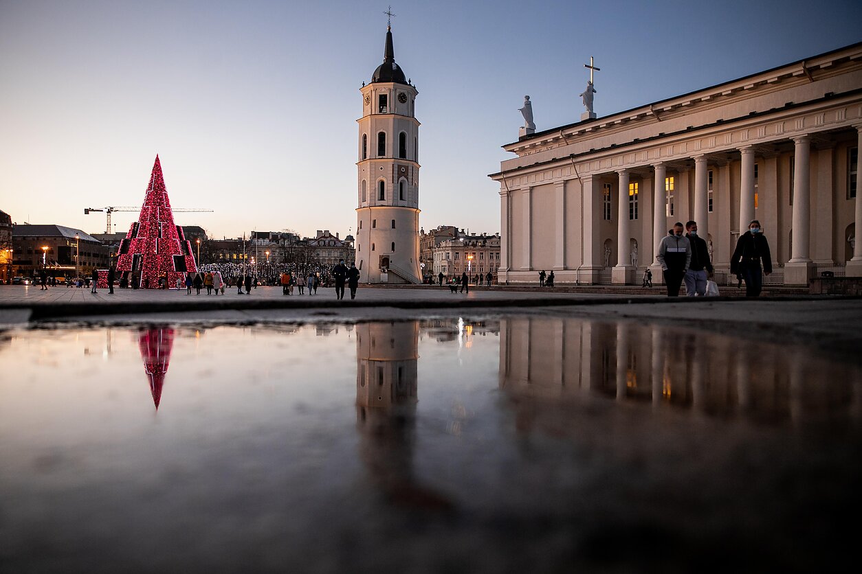 D. Umbraso  / LRT nuotr., Kalėdiškai papuoštas vilnius