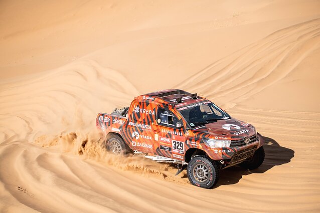 Geriausią savo rezultatą šiame Dakare pakartojęs Juknevičiaus ekipažas: diena, kai neturime priekaištų vienas kitam