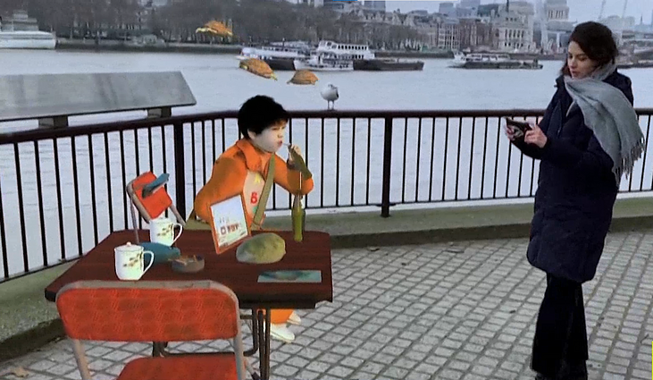 Kūriniai, kurių plika akimi nepamatysite – virš Temzės upės atidaryta papildytosios realybės paroda