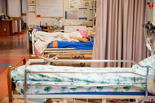 Medikai dirba Alytaus Stasio Kudirkos ligoninėje karantino metu