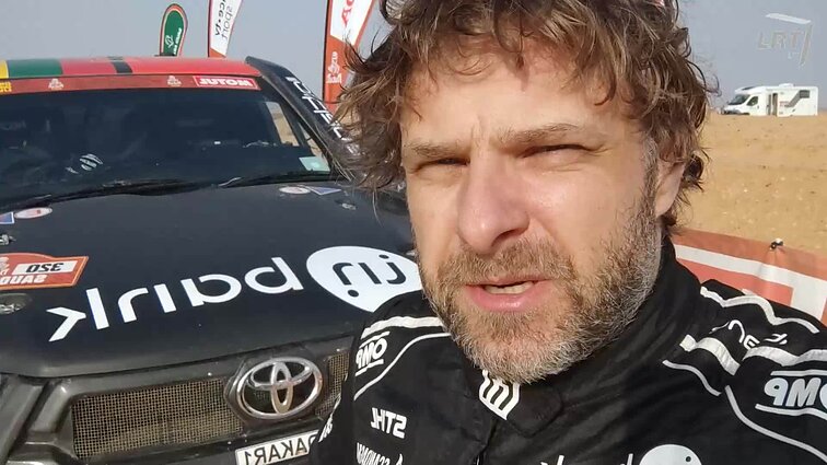 7-ame Dakaro etape finišavęs Vanagas: po staigaus šuolio susimušiau galvą – keletą minučių nesupratau, kur važiuoju