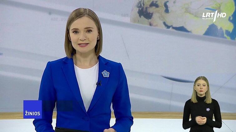 Žinios. Sportas. Orai (su vertimu į gestų k.)