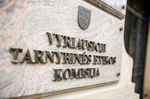Vyriausioji tarnybinės etikos komisija Vyriausioji tarnybinės etikos komisija