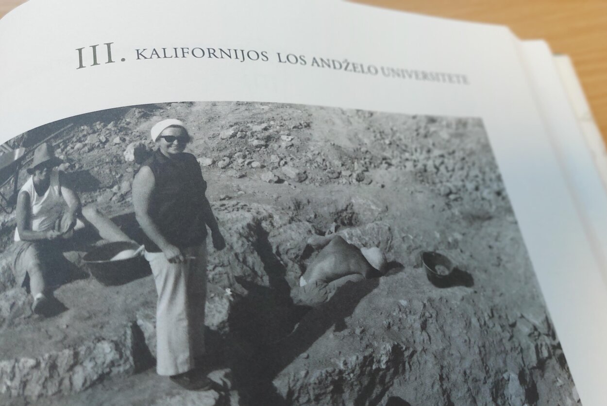 Knygos „Marija Gimbutienė ... iš laiškų ir prisiminimų“ puslapis, Marija Gimbutienė. Knygos „Marija Gimbutienė ... iš laiškų ir prisiminimų“ puslapis