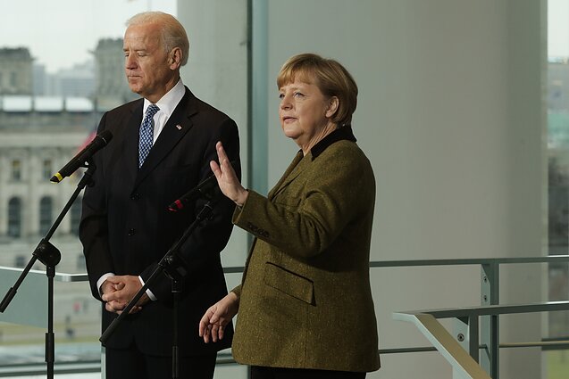 Angela Merkel and Joe Biden Angela Merkel and Joe Biden