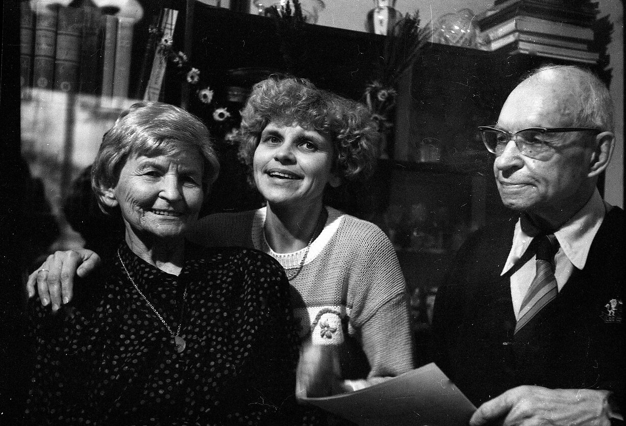 Marija Gimbutienė, Živilė Gimbutaitė, Marijos brolis Vytautas Alseika 