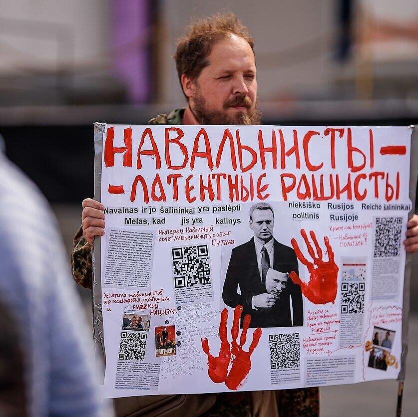 D. Umbraso  / LRT nuotr., leksejaus Navalno palaikymo mitingas Vilniuje
