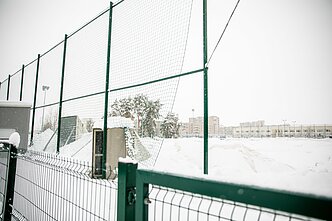 Subliuškęs Pilaitės futbolo maniežo kupolas Subliuškęs Pilaitės futbolo maniežo kupolas