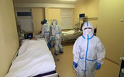 Klaipėdos universitetinės ligoninės Reanimacijos ir intensyvios terapijos skyriuje gydomi sunkiai COVID-19 sergantys pacientai Klaipėdos universitetinės ligoninės Reanimacijos ir intensyvios terapijos skyriuje gydomi sunkiai COVID-19 sergantys pacientai