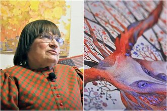 Albina Žiupsnytė ir jos kūrinys