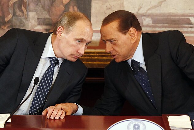 Vladimiras Putinas ir Silvio Berlusconi