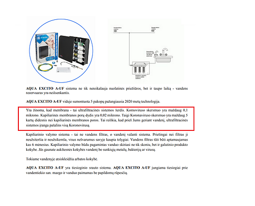 Komercinis pasiūlymas įsigyto koronavirusus valantį filtrą 