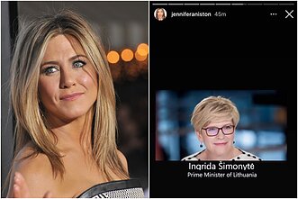 J. Aniston/I. ŠImonytė J. Aniston/I. ŠImonytė