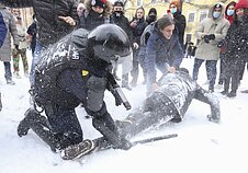 Aleksejų Navalną palaikantys protestai Rusijoje