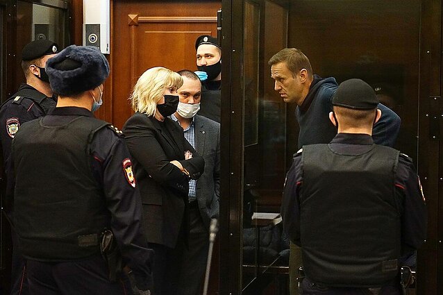 Laida rusų kalba. Maskvoje vyksta Aleksėjaus Navalno teismas