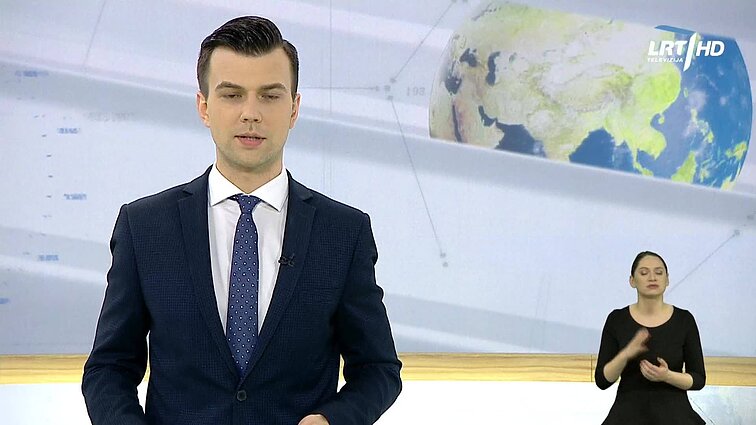 Žinios. Sportas. Orai (su vertimu į gestų k.)