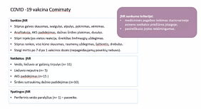 Nepageidaujami reiškiniai į COVID-19 vakcinas
