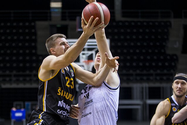 Sportas. Orai. Vilniaus „Rytas“ po atkaklios kovos Šiauliuose išplėšė pergalę