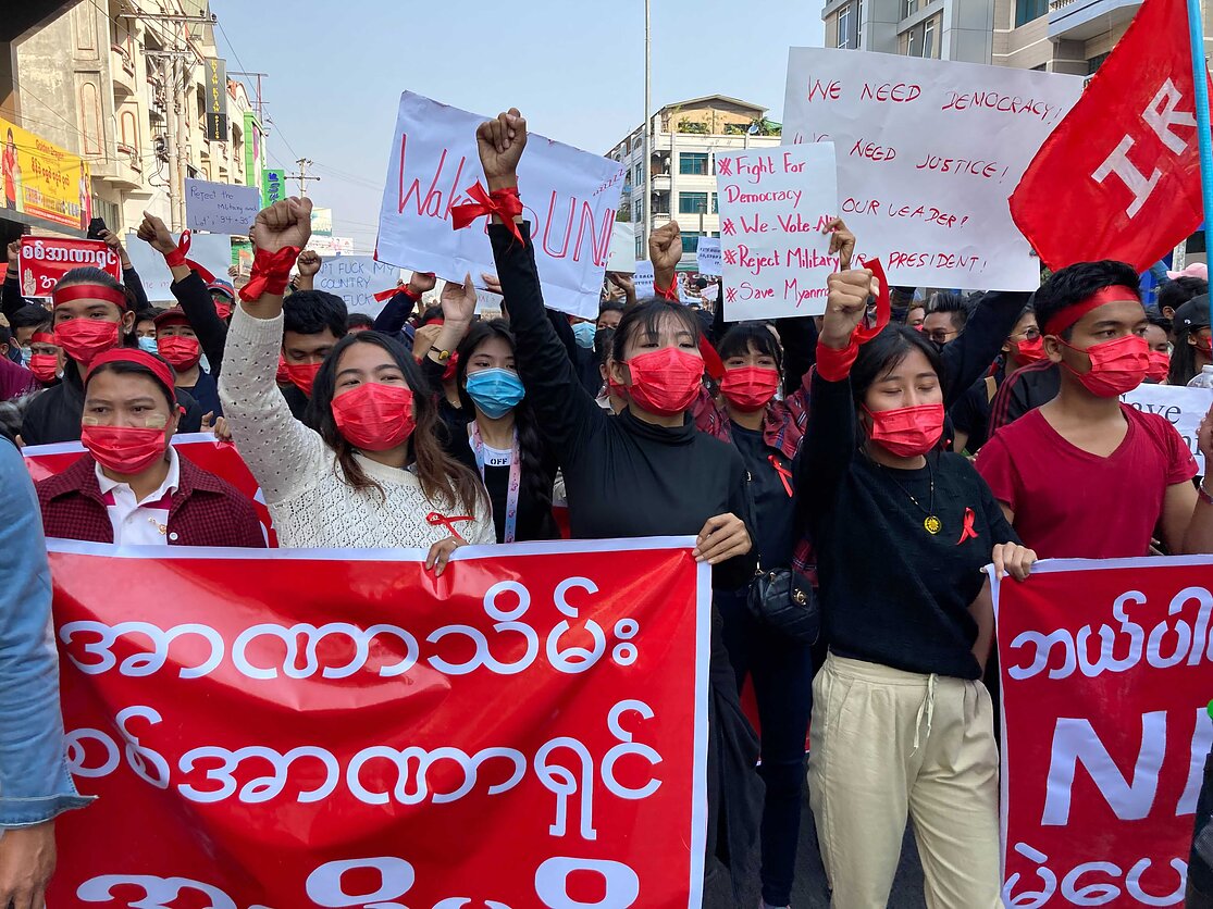 Protestai Mianmare