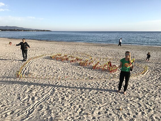 Italijos lietuvių akcijos akimirka